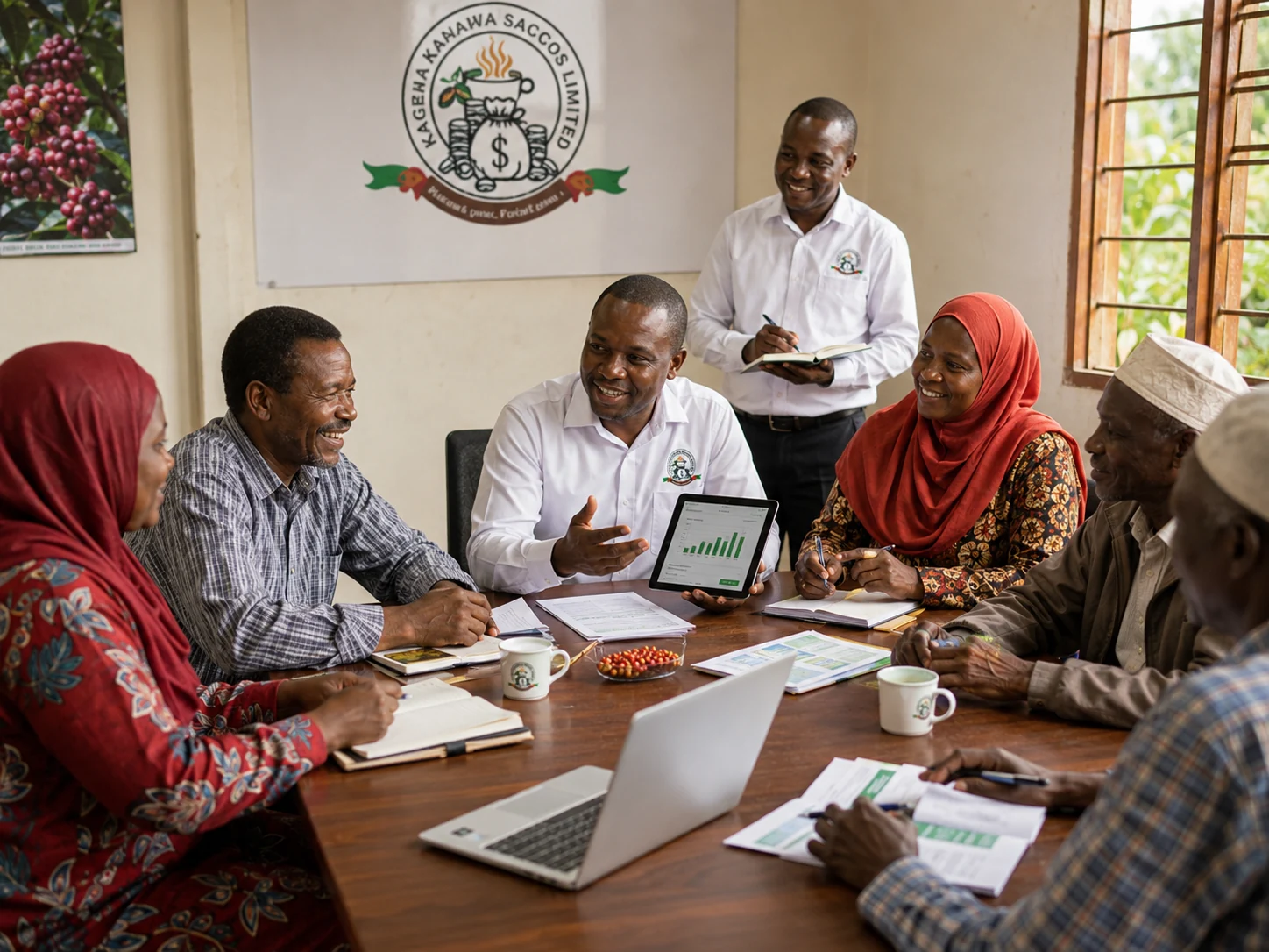 KAKASA cooperative team and members in a professional meeting